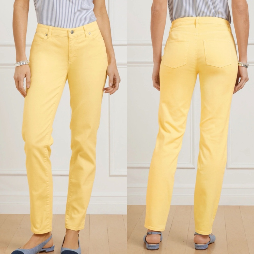 Yellow slim ankle jeans - Talbots